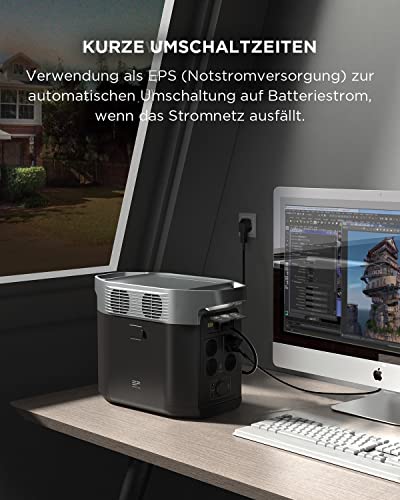 EF ECOFLOW DELTA 2 Powerstation 1024Wh, erweiterbar bis 3kWh, Camping & Wohnmobile, generalüberholt, unbenutzt