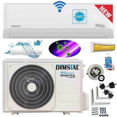 Ultra Plus Split-Klimaanlage 12.000 BTU (3,5 kW) – UV-C Luftsterilisation, WiFi/App, SelfClean, FollowMe, 3 m Leitung – Sorglos-Komplettset