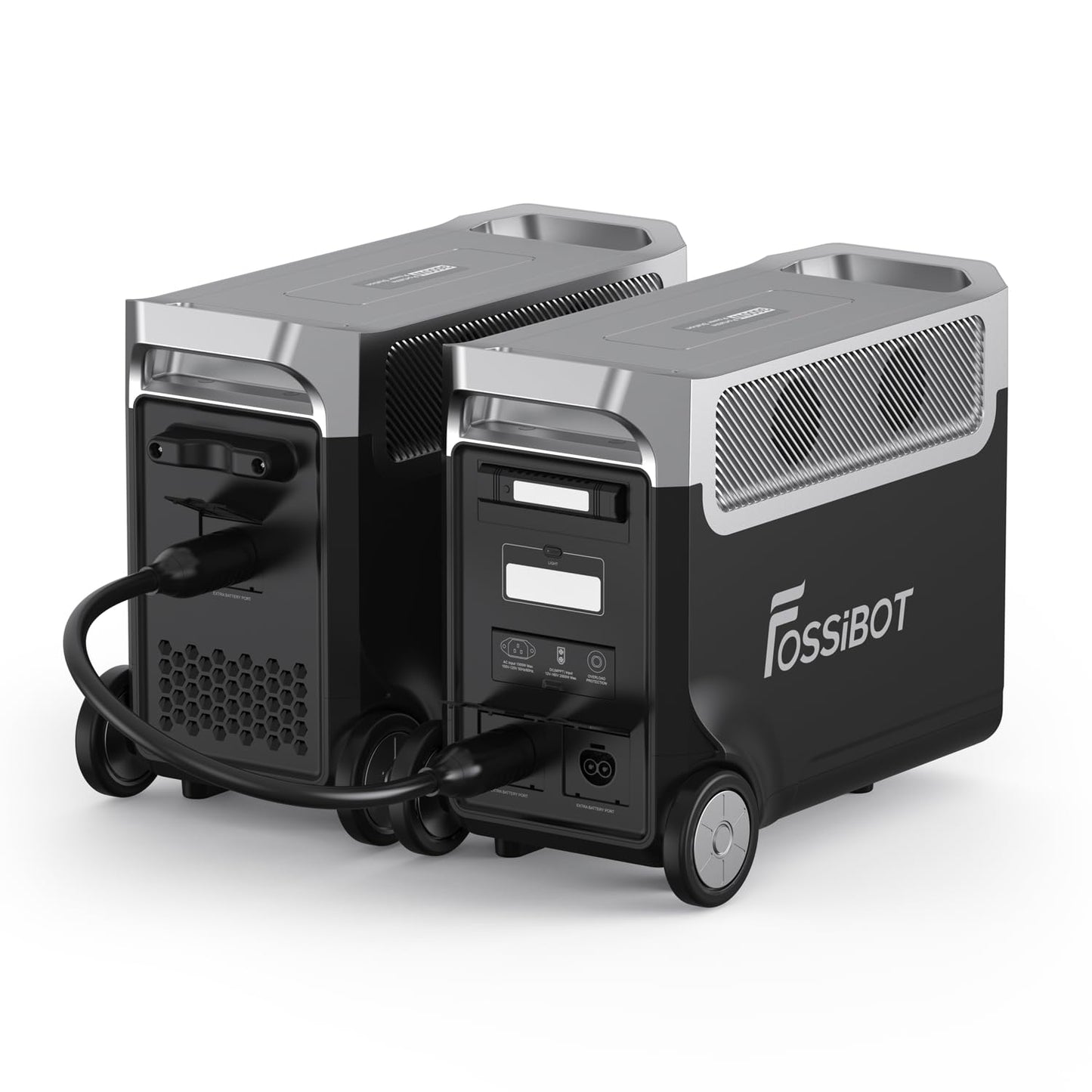 FOSSiBOT F3600 Pro Powerstation mit FB3840 Erweiterungsakku 7,68 kWh