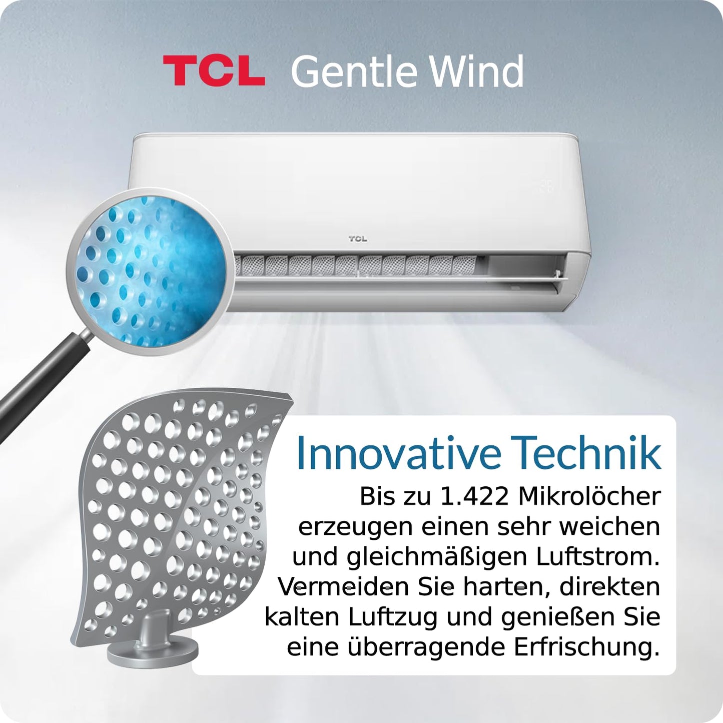 Split Klimaanlage TCL T-PRO 12000BTU WLAN fähig mit Kupferleitung (TAC-12CHSD/TPG11)