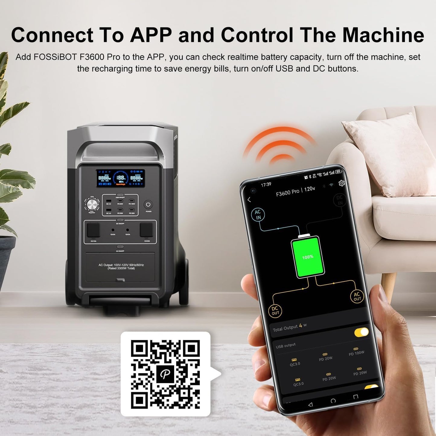 FOSSiBOT F3600 Pro Powerstation mit FB3840 Erweiterungsakku 7,68 kWh