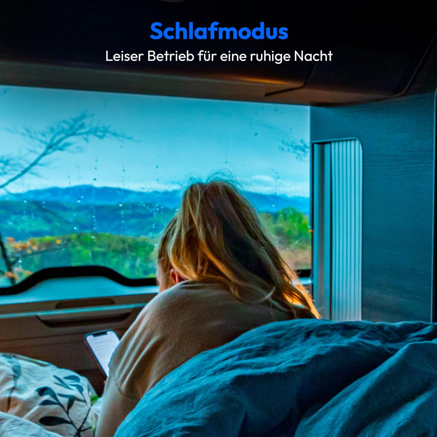 MEDION P502 Split-Klimaanlage, 5000 BTU, smart, für Wohnwagen, Camper & Boote, mit Montagekit, Kühlen, Entfeuchten, Ventilieren, Schlafmodus