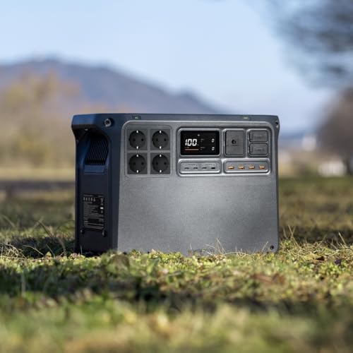 DJI Power 2000 Powerstation 2048Wh LiFePO4, 3000W Solar, 0–80% in 45 Min. Schnellladung, Notstrom für Zuhause & Camping