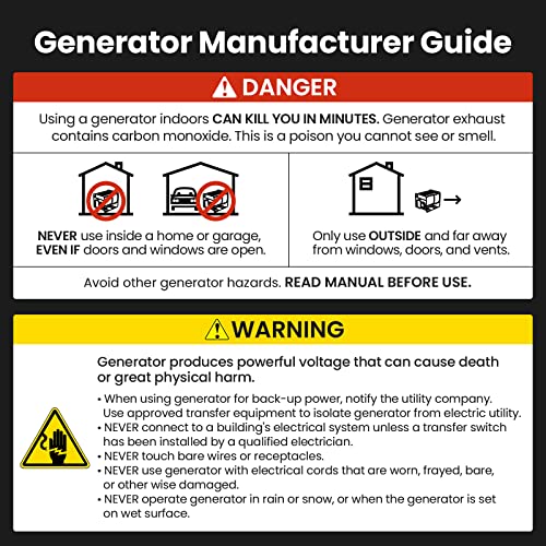 maXpeedingrods Inverter Stromgenerator 8000W Benzin 4 Takt Leise und leicht als Notstromaggregat hausversorgung für Garage