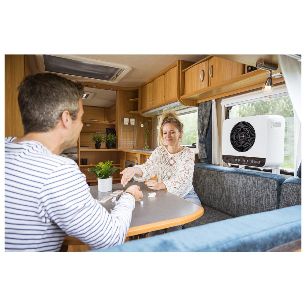 Eurom AC3501 Split-Klimaanlage, 3500 BTU, WiFi/App, für Wohnwagen, Camper & Boote, mobiles Klimagerät für bis zu 24 m³, IP24 geschützt