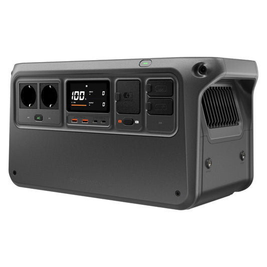 DJI Power 1000 V2 Powerstation 1024Wh LiFePO4, 2600W Solar, kompakt, 0–80% in 37 Min. Schnellladung, Camping & Zuhause