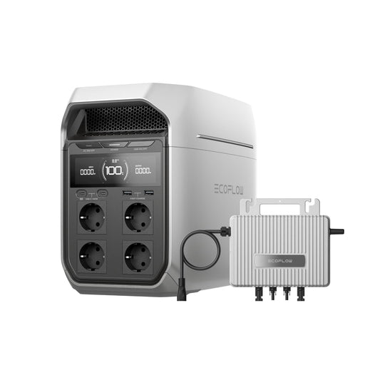 EcoFlow DELTA 3 Plus Powerstation 1024Wh, 0% VAT, 800W Mikrowechselrichter, LiFePO4, 1800W/3600W, Notstrom & Camping