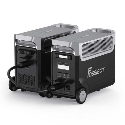 FOSSiBOT F3600 Pro Powerstation mit FB3840 Erweiterungsakku 7,68 kWh