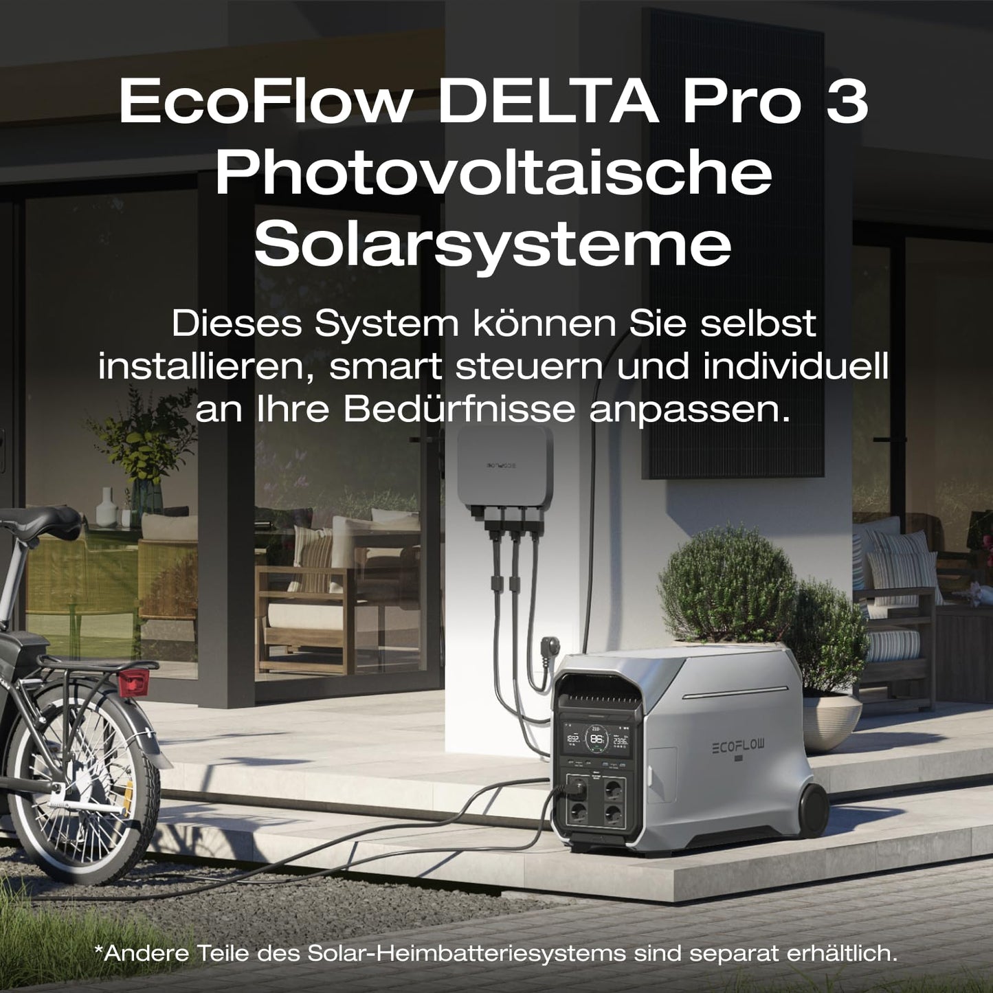 EF ECOFLOW DELTA Pro 3 Powerstation 4096Wh, 4000W, erweiterbar 12kWh, Camping & Wohnmobile, generalüberholt, unbenutzt