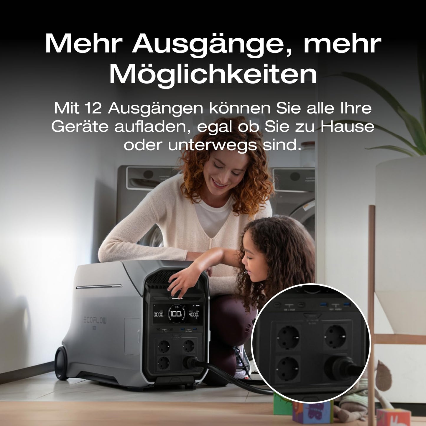 EF ECOFLOW DELTA Pro 3 Powerstation 4096Wh, 4000W, erweiterbar 12kWh, Camping & Wohnmobile, generalüberholt, unbenutzt