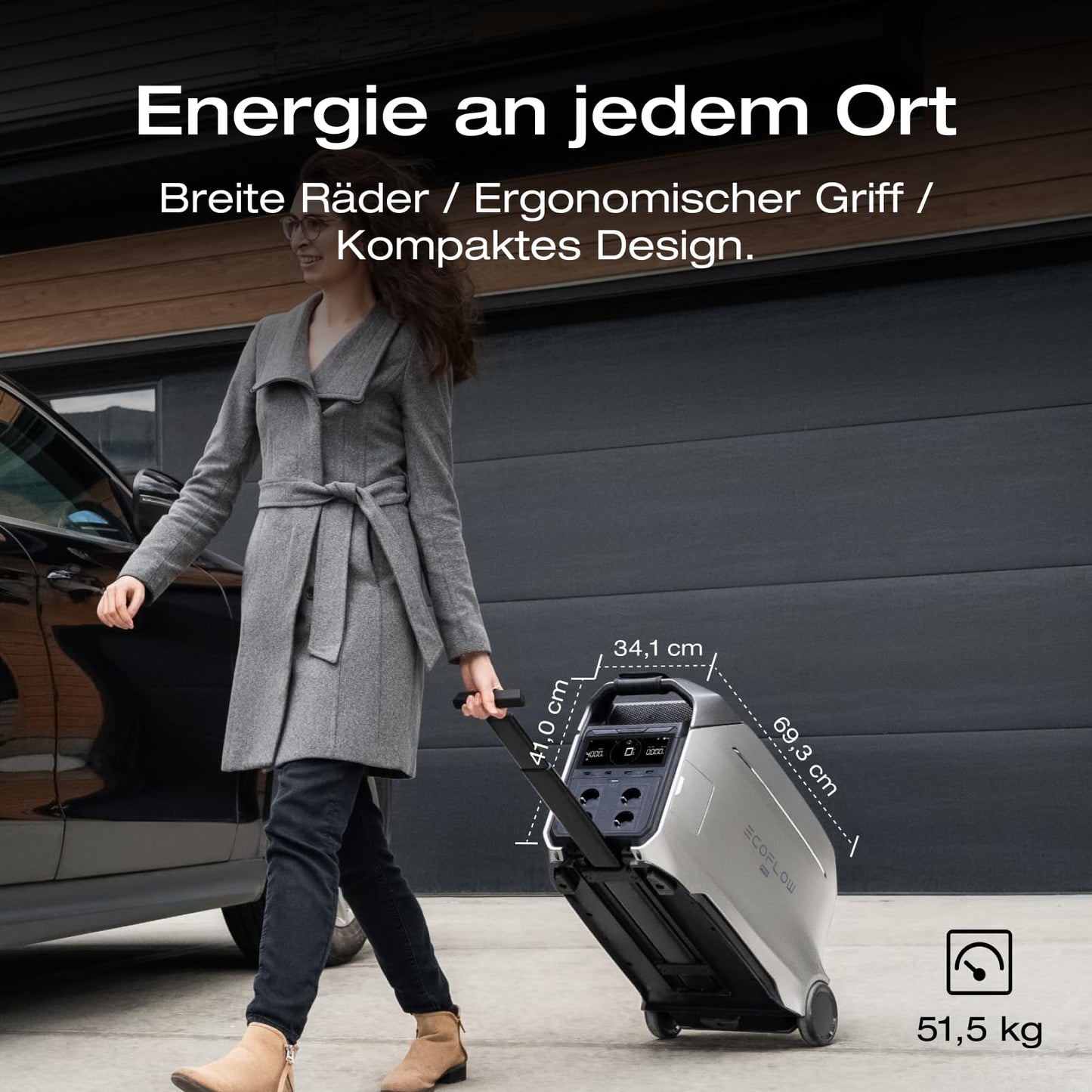 EF ECOFLOW DELTA Pro 3 Powerstation 4096Wh, 4000W, erweiterbar 12kWh, Camping & Wohnmobile, generalüberholt, unbenutzt