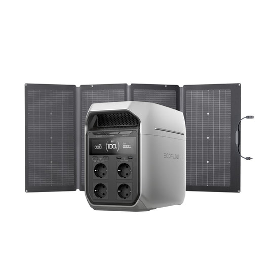 EF ECOFLOW DELTA 3 Plus Powerstation 1024Wh + 220W Solarpanel, 1000W Input, LiFePO4, Solargenerator für Camping & Notstrom