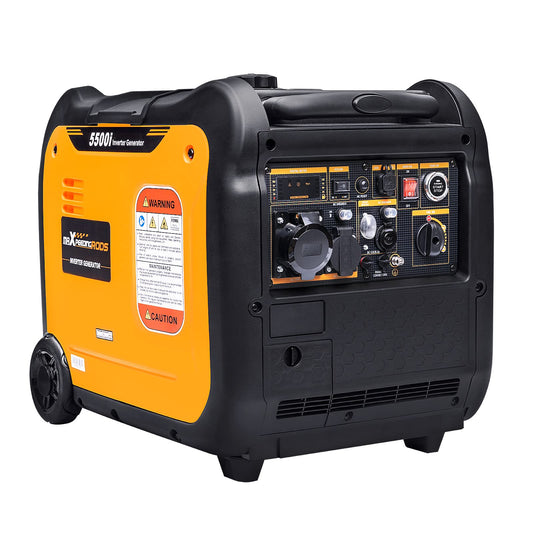maXpeedingrods 5500W Inverter Stromerzeuger, Benzin, leise, 7,4PS, mit Fernbedienung, 230V & USB, Notstrom & Baustelle