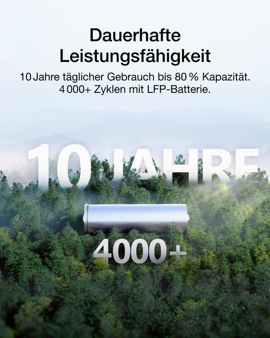 EcoFlow DELTA 3 Powerstation 1024Wh LiFePO4 mit Zusatzakku, erweiterbar, Solargenerator für Camping & Notstrom