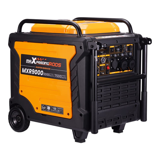 maXpeedingrods Inverter Stromgenerator 8000W Benzin 4 Takt Leise und leicht als Notstromaggregat hausversorgung für Garage